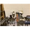 Image 2 : ASSORTED ANTIQUES INCLUDING; GREASE GUN, MIXER, IRON & MORE