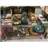 Image 1 : 2 SHELVES OF ASSORTED ITEMS INCLUDING; COASTERS, BOOKS, BOARD GAMES, HOME DECOR & MORE