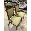 Image 2 : 2 DINING CHAIRS (1 HEAVILY DAMAGED ON BACK)