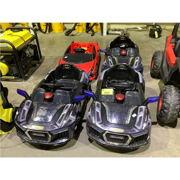 *PARTS & REPAIR* 4 ASSORTED CHILDREN'S BATTERY-POWERED CARS