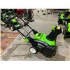 Image 1 : GREENWORKS PRO 80V LITHIUM CORDLESS SNOW THROWER (NO BATTERIES, UNKNOWN WORKING CONDITION)