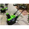 Image 2 : GREENWORKS PRO 80V LITHIUM CORDLESS SNOW THROWER (NO BATTERIES, UNKNOWN WORKING CONDITION)