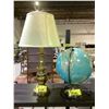 Image 1 : TABLE LAMP WITH SHADE & GLOBE
