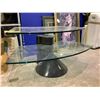 Image 2 : 2 TIER MODERN GLASS ENTERTAINMENT STAND