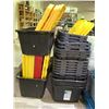 Image 2 : ASSORTED STORAGE TOTES WITH LIDS