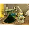 Image 2 : ASSORTED ITEMS INCLUDING; GARDEN DECOR, BAROMETER & SMALL STORAGE CHEST