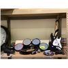 Image 1 : ASSORTED ROCK BAND ITEMS INCLUDING; GUITAR DRUMS, MICROPHONES & PLAYSTATION CONTROLLER