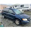 Image 1 : *MUST TOW, NOT SUITABLE FOR TRANSPORTATION* 2002 DODGE CARAVAN, BLUE, 4DRSW, GAS, AUTOMATIC,