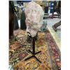 Image 2 : ROSE QUARTZ DECOR ON STAND STONE APPROX 15 X 9" RETAIL $12,998