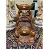 Image 1 : CARVED WOOD BUDDHA FIGURE 24 X 14" (SOME COSMETIC DAMAGE)