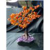 Image 2 : CARNELIAN TREE ON AMETHYST BASE APPROX 16 X 12" RETAIL $2,698