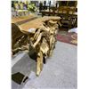 Image 2 : SOLID TEAK ROOT CONSOLE TABLE APPROX 48" X 16"