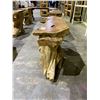 Image 2 : SOLID TEAK ROOT CONSOLE TABLE APPROX 47" X 16"