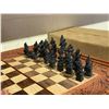 Image 3 : 100% HAND-CARVED CHESS SET IMPORTED FROM BALI 17X17"