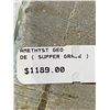 Image 2 : AMETHYST GEODE (SUPER GRADE) APPROX 5 X 3" RETAIL $1,189