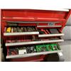 Image 2 : 2 TIER BEACH MOBILE TOOL BOX WITH ASSORTED CONTENTS INCLUDING; AIR TOOLS, DRILLS, HAND TOOLS & MORE