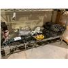 Image 1 : ASSORTED ITEMS INCLUDING; STEEL TOED RUBBER BOOTS SIZE 42, WALL CLOCKS, SECURITY CAMERAS & MORE