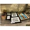 Image 1 : ASSORTED ITEMS INCLUDING; FRAMED ART, PICTURE FRAMES & 2 DRAPERY HOLDBACK SETS