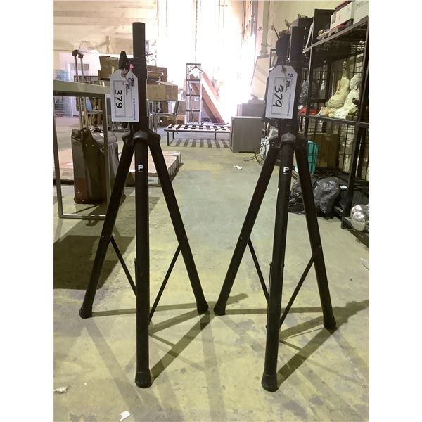 2 PROFILE TELESCOPIC SPEAKER STANDS