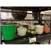 Image 2 : 5 TIER RESIN SHELVING UNIT WITH ASSORTED PLANTING POTS