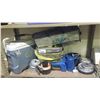 Image 1 : ASSORTED ITEMS INCLUDING; IGLOO COOLER, CAMPING COOKWARE, TENT & MORE