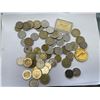 Image 1 : ASSORTED WORLD COINS AND BANK NOTES, INCLUDING; COMMEMORATIVE TOKEN