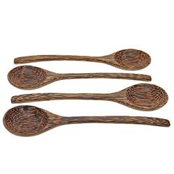 Handcrafted Sugar Palm Serving Spoon Set (DEC-297)