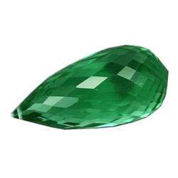 21.65ct Briolette Green Amethyst Uruguay (GEM-15214)
