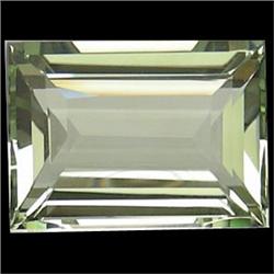 12.48ct   Green Uruguay Amethyst Baguette (GEM-15647)