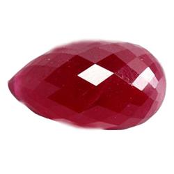 8.85ct First Class Blood Red Briolette Ruby Gem (GEM-15713)