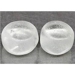 5.69ct.  Good Natural Round Cab White Aquamarine (GEM-2289)