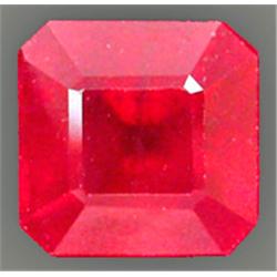 1.3ct.Top Red Natural Madascar Ruby Octagon 5.5mm (GMR-0293)