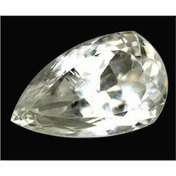 11.05ct Pear Light Yellow Kunzite Unheated Gem VS (GEM-15482)