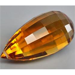 21.51ct Sublime  Golden Yellow Briolette Citrine    (GEM-16195)