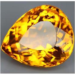 24.60ct Sublime  Golden Yellow Pear Citrine    (GEM-16201)