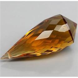 14.33ct Sublime  Golden Yellow Briolette Citrine    (GEM-16278)