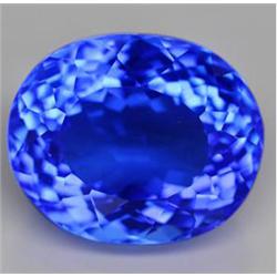 22.55ct Cornflower Blue Oval Cut Quartz Top AAA   (GEM-16307)