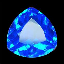 19.45ct Trillion Cut Cornflower Blue Quartz Top AAA (GEM-16353)