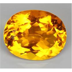 23.10ct Phenomenal Oval Cut Golden Yellow Citrine Rare (GEM-16359)