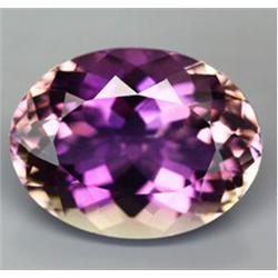 24.00ct Top Class AAA Bi Color Oval Cut Amethyst  (GEM-16361)