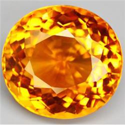 32.85ct Oval Shape AAA Golden Yellow Citrine Premium (GEM-16382)