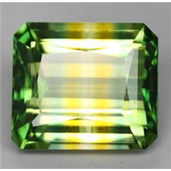 36.3ct Emerald Cut Green & Yellow Citrine Rare Premium (GEM-16383)
