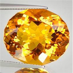 22.70ct Uncommon Fancy Golden Yellow Citrine (GEM-16499)