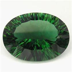 16.70ct Elegant Oval Concave Top AAA Green Amethyst (GEM-16585)