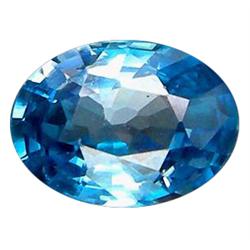 1.55ct Top AAA Oval Cut Blue Green Zircon (GEM-16637)