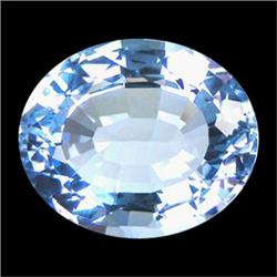 14.95ct Genuine Oval Sky Blue Quartz (GEM-16821)