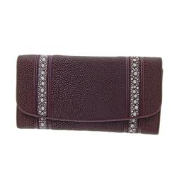 Ladies Two pelt Stingray Hide Clutch Purse Wallet (ACT-081)