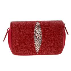 Stingray Hide Red Key and Coin Case Holder (ACT-117)