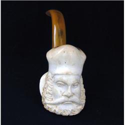 Vintage Meerschaum Pipe Bone Horn Mouthpiece (ANT-871)