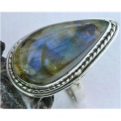 43ctw  Labradorite Sterling Ring (JEW-1296)